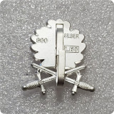 Oak leaves pin sword brooch badge Germany jewelry men patriot gift shirts jacket accessory