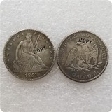 USA 1851-P,O SEATED LIBERTY HALF DOLLAR COIN COPY commemorative coins-replica coins medal coins collectibles