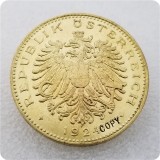 COPY REPLICA 1923,1924 Austria 100 Kronen COPY COIN