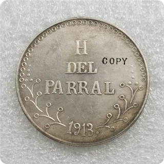 1913 Mexico 1 Peso (Hidalgo del Parral) Copy Coin
