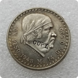 1948,1949 MEXICO 1 PESO COPY commemorative coins-replica coins medal coins collectibles