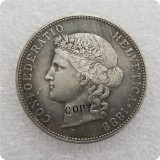 1888-1916 Switzerland 5 Francs BERN Copy Coins