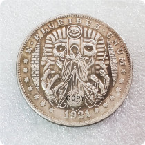Hobo nickel Coin  Pharaoh and death American 1921 Morgan Coin