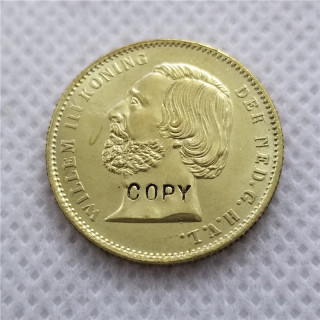 1850 Netherlands 10 Gulden - Willem III COPY COIN