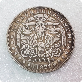 Hobo nickel Coin  Lux Sit American 1921 Morgan Coin