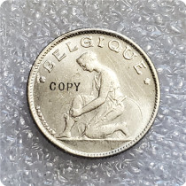 1931,1933 BELGIUM 1 FRANC NICKEL.legend in french Copy Coins