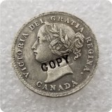1875,1889,1893 Canada 10 Cents COPY COINS