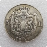 Romania 5 Lei  1885, 1901 COPY commemorative coins-replica coins medal coins collectibles