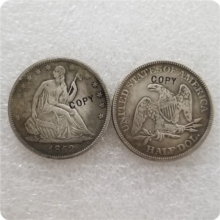 USA 1852-P,O SEATED LIBERTY HALF DOLLAR COIN COPY commemorative coins-replica coins medal coins collectibles