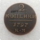 1797,1798,1799,1801 Russia 2 Kopeks COIN COPY commemorative coins-replica coins medal coins collectibles