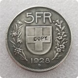 1924B,1928-B Switzerland 5 Francs COIN COPY commemorative coins-replica coins medal coins collectibles