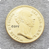 1842-1843 Netherlands 5,10 Gulden - Willem II Copy Coins