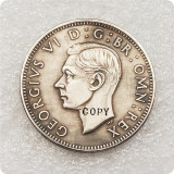 1937 United Kingdom ½ Crown - Edward VIII Pattern and 1952 ½ Crown - George VI Copy Coins