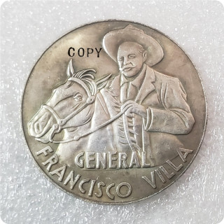 1960  General Francisco Villa  Medallic 50 Pesos Copy
