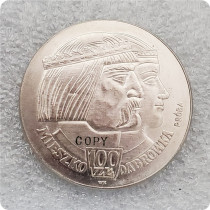 1966 Poland 100 Złotych (Polish Millennium heads; Trial Strike) Copy Coins