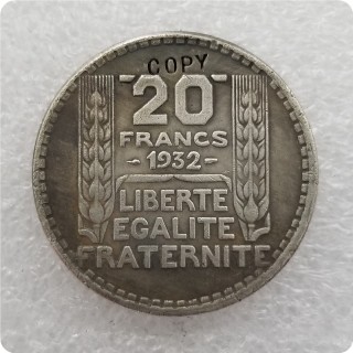 1932,1936,1939 France 20 Franc Coin KM#879 COPY commemorative coins-replica coins medal coins collectibles