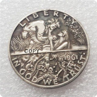 USA Hobo Nickel Copy Coin 1961 Franklin Half Dollar