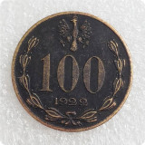 1922 Poland 100 Marek Copy Coins