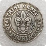 1859 Tuscany (Italian states) 1 Fiorino - Leopoldo II Copy Coin
