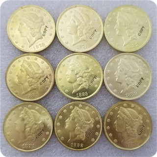 USA 1878-1893 $20 Liberty Double Eagle COPY COINS