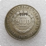 1859,1866,1867 BRAZIL 2000 REIS COPY commemorative coins-replica coins medal coins collectibles