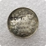 1875,1880,1884 Canada 5 Cents COPY COINS
