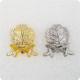 TOP quality German Medal Oak Leaf double Swords Diamonds Knights badge brooch