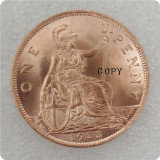 1933 United Kingdom 1 Penny - George V COPY COINS