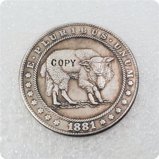Type #43_Hobo Nickel Copy Coin 1881-CC Morgan Dollar