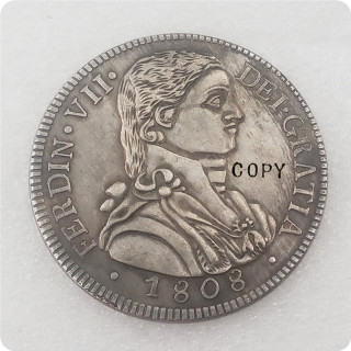 1808 Chile 8 Reales - Fernando VII (imaginary bust) Copy Coin