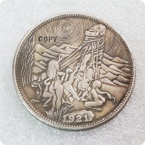 Hobo nickel Coin  Worship American 1921 Morgan Coin