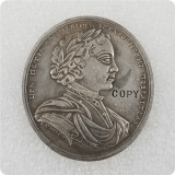 1709 Russia Silver Plated Medals COPY