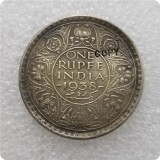 1938,1939 India ONE RUPEE COPY commemorative coins-replica coins medal coins collectibles