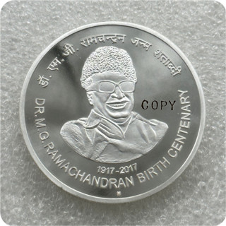 2017 India 100 Rupees(Dr. M.G.Ramachandran) and 2023 India 100 Rupees (Mann Ki Baat 100) Copy Coins