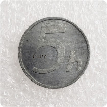 1942 Slovakia 5 Halierov Zinc Copy Coin