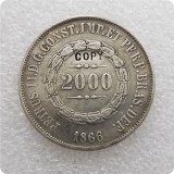 1859,1866,1867 BRAZIL 2000 REIS COPY commemorative coins-replica coins medal coins collectibles