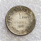 1917,1918 Belgium 1 Francs French Legends Copy Coins