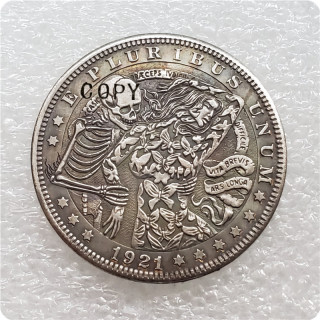 Type #32_Hobo Nickel Coin 1921-P Morgan Dollar Copy Coin