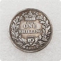 1844,1850 United Kingdom 1 Shilling - Victoria Copy Coins