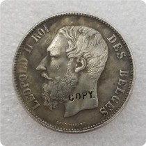 1866 Belgium 5 Francs Coin KM#24 COPY commemorative coins-replica coins medal coins collectibles