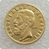 1868,1883,1890 Romania 20 Lei - Carol I Copy Coins
