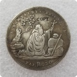 Italian states 1834 50 Baiocchi - Gregory XVI copy coins-replica coins medal coins collectibles