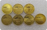 1865,1870,1872,1880,1881,1882,1888 Canada 2 Dollar COPY COINS