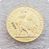 1899,1900,1909 France 10 Francs Copy Coins
