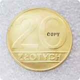 1989 Poland 20 Złotych Nickel and Brass Copy Coins