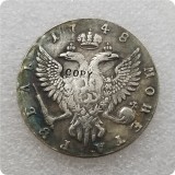 1743-1750 CIIb RUSSIA 1 ROUBLE COPY commemorative coins