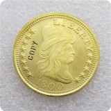 USA 1799-1804 DRAPED BUST 10.00 EAGLE GOLD COIN COPY commemorative coins-replica coins medal coins collectibles