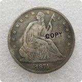 USA (1870-1878)-CC SEATED LIBERTY HALF DOLLAR COINS COPY commemorative coins-replica coins medal coins collectibles