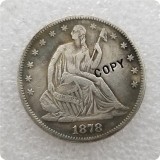 USA (1870-1878)-CC SEATED LIBERTY HALF DOLLAR COINS COPY commemorative coins-replica coins medal coins collectibles