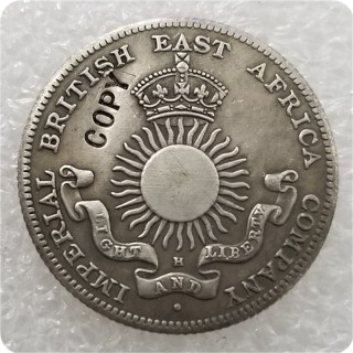 1890  Mombasa (Imperial British East Africa Company) 1/2 Rupee IBEA Coinage Copy Coin